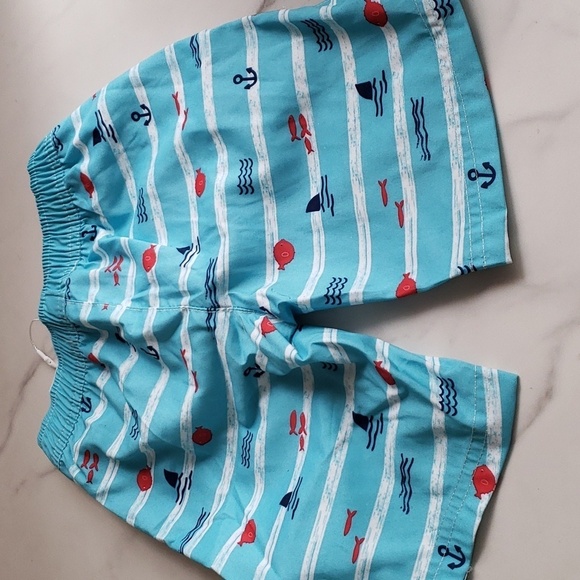 LIZENS UPF 50+ Quick Dry Swim Trunks in an Ocean Theme Size 2-3T - Picture 5 of 9